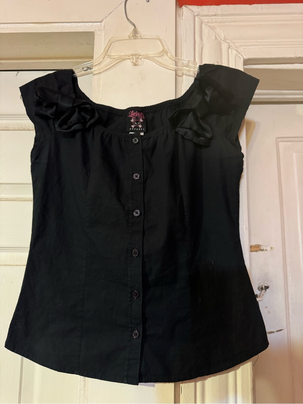 Lucky 13 vintage 90s bow top goth punk alternative